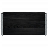 Garden Planter Black 120x80 cm Solid Wood Pine 3295424
