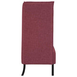 Highback Sofa Wine red 109 x 56 x 121 cm Fabric 42010835