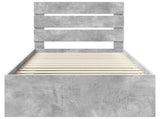 Bed Frame with Headboard Concerte 90 x 200 cm Solid Pine Wood 3411787