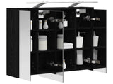 Bathroom Mirror Cabinet Black Oak 63.5 x 16 x 62.5 cm 889160