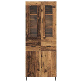 Highboard with Drawer 2 pcs Old Wood Engineered Wood 3415797