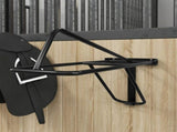 Foldable Saddle Rack Wall Mounted Black Iron 172437