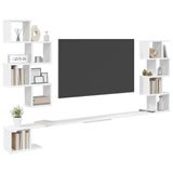 Wall-Mounted TV Shelf White 160 x 15 x 94 cm Engineered Wood 8012308