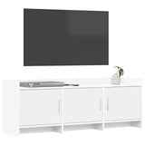 TV Cabinet 130 x 33 x 47 cm White Engineered Wood 8011195
