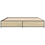 Bed Frame without Mattress Sonoma Oak 200x200 cm 3279823