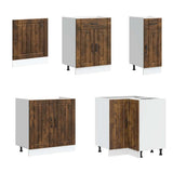 11 Piece Kitchen Cabinet Set Lucca Smoked Oak Engineered Wood 3314896