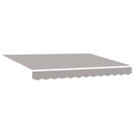 Retractable Awning Manual Light grey 300 x 250 cm Fabric, Metal 3330100