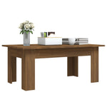 ZNTS Coffee Table Brown Oak 100x60x42 cm Engineered Wood 815428