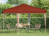 Pop-up Party Tent 195 x 195 x 245 cm Terracotta Oxford Fabric 42019721