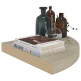 Floating Corner Shelves 4 pcs Oak 35x35x3.8 cm MDF 323927