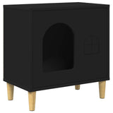 Cat House Black 51 x 30 x 52 cm Engineered Wood 8000663