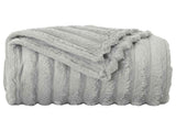 Throw Blanket Grey 270 x 240 cm 1.77 kg Fleece 42016836