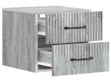 Wall-Mounted Bedside Cabinet 2 pcs Grey Sonoma Engineered Wood 898988
