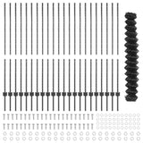 Fence and Post Grey 1.4 x 25 m Steel 3336282