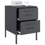 Bedside Cabinets 2 pcs Anthracite 36x39x50.5 cm Steel 842927