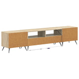 5 Piece LED TV Cabinet Sonoma Oak Engineered Wood 3416920