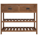 Bathroom Cabinet Natural 90 x 45 x 75 cm Solid Teak Wood 42026908