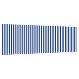 Retractable Awning Manual Blue and white 400 x 200 cm Fabric 3329779
