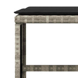 17 Piece Garden Dining Set with Cushions Light Grey Poly Rattan 3210647