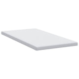 Mattress Topper White 120 x 200 x 7 cm Jaquard Fabric 4106236