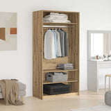 Wardrobe Artisan Oak 100x50x200 cm Engineered Wood 3318625