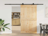 Sliding Door NARVIK Natural and Black 3445272