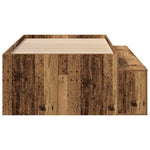 Storage Bed Frame Artisan oak 75 x 190 cm Engineered wood 3335220