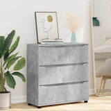 Storage Cabinet Concrete Grey 80 x 31 x 81 cm Engineered Wood 888850