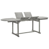 Garden Dining Table x100x75 cm Solid Acacia Wood 316572