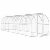 Chicken Coop Silver 800 x 200 x 200 cm Galvanised Steel 3434678