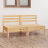 Garden 2-Seater Sofa Solid Pinewood 3082372