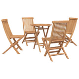 Garden Set 5 pcs Brown Soild Teak Wood 3437403