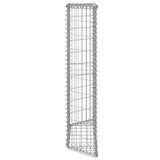 Trapezium Gabion Raised Bed Galvanised Steel 100x20x100 cm 145653