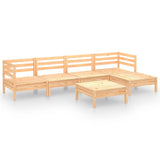 6 Piece Garden Lounge Set Solid Pinewood 3082682