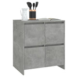 Sideboards 2 pcs Concrete Grey 70x41x75 cm Engineered Wood 3098092