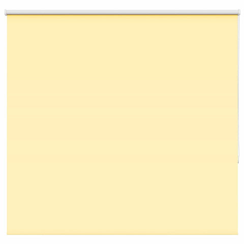 ZNTS Roller Blind Blackout Yellow 145x130 cm Fabric Width 141.6 cm Polyester 4012021