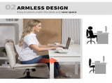 Criss Cross Chair with Wheels, No Arms - Beige T3398P424997