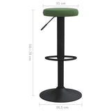 Bar Stools 2 pcs Dark Green Velvet 333146
