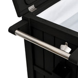 3-in-1 Serving Cart Black Polypropylene 364169