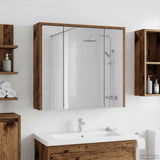 Bathroom Mirror Cabinet Old Wood 63.5 x 16 x 62.5 cm 889157