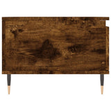 Coffee Table Smoked Oak 90x50x36.5 cm Engineered Wood 830801