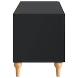 TV Cabinet Black Engineered Wood 896236