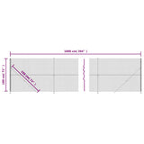 Chain Link Fence with Flange Anthracite 1.8x10 m 153989