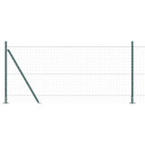 Fence Posts Manual 13 pcs Green 32mm 110 cm Galvanised steel 42004289