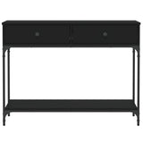 Console Table Black 100x34.5x75 cm Engineered Wood 833393