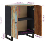 Sideboard 60x33x75 cm Solid Wood Reclaimed 345228