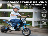 Kids Electric Motorbike 3 Gearboxes Speed Ride on Motorcycle with 40min Ranges - Blue T3398P555165