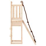 Playhouse with Climbing Wall Solid Wood Pine 3155945