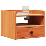 Bedside Table Wax Brown 38 x 36 x 29.5 cm Solid pine wood 873515