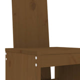 5 Piece Garden Bar Set Honey Brown Solid Wood Pine 3157772